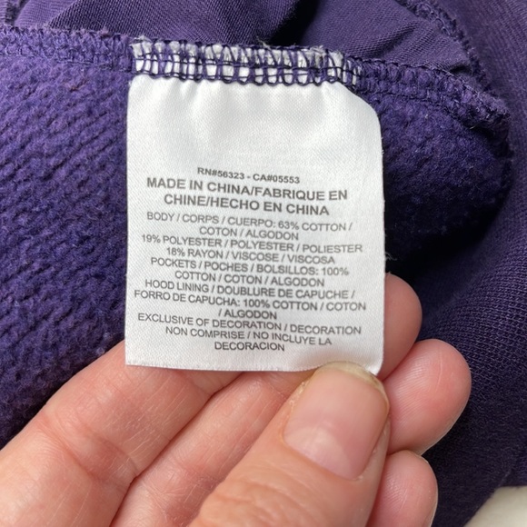 Nike Scuba Hooded Sweatshirt with Pockets Deep Purple Size Medium - Picture 5 of 10